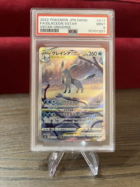 Glaceon V Star 217/172 PSA 9 s12a VSTAR Universe MINT Pokemon card FULL ART Pkm