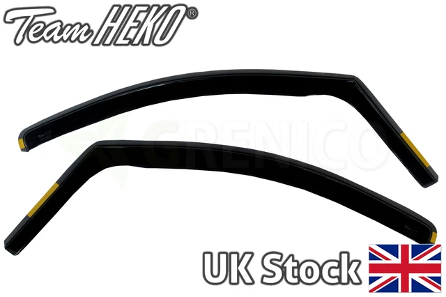 HEKO - Kompatibel Mit Mercedes Vito V-klasse W447 2014+ Seitenscheiben-Windabweiser; Vorne; 2 Stk.; Regenabweiser, Windabweiser, Getönt, Stromlinienförmig; Einfache Montage; Schutz Vor Wind Und Regen