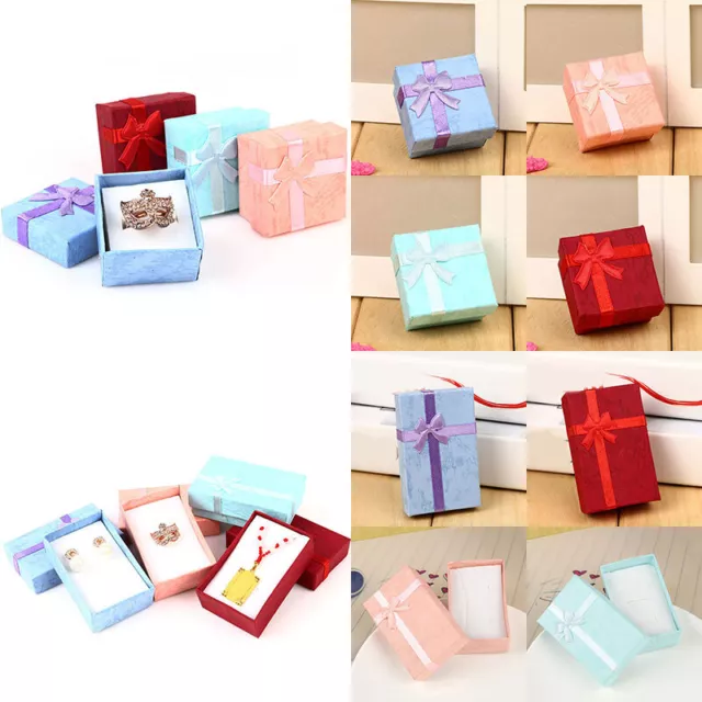 Cotton Filled Gift Craft Jewelry Collectibles Packaging Boxes Earring Necklace A