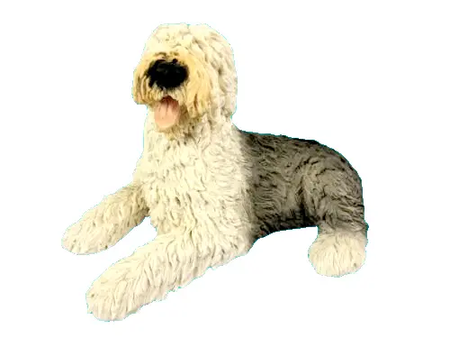 Vintage 1988 Castagna Italy Old English Sheepdog Dog Figurine Ornament no box.