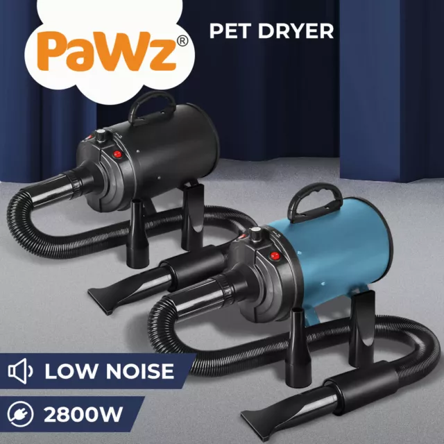 Pawz Pet Hair Dryer Dog Cat Grooming Blow Speed Hairdryer Blower Heater  2800W