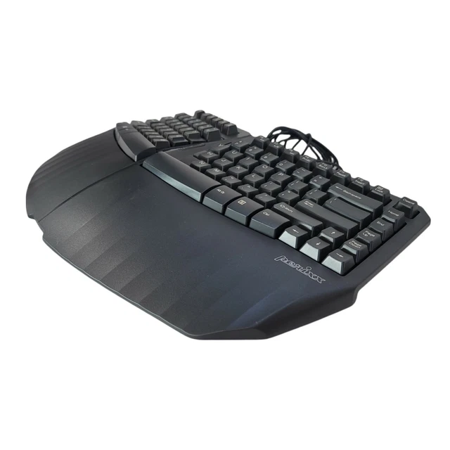 PERIXX PERIBOARD-413B US, Wired USB Ergonomic Compact Split Keyboard ...