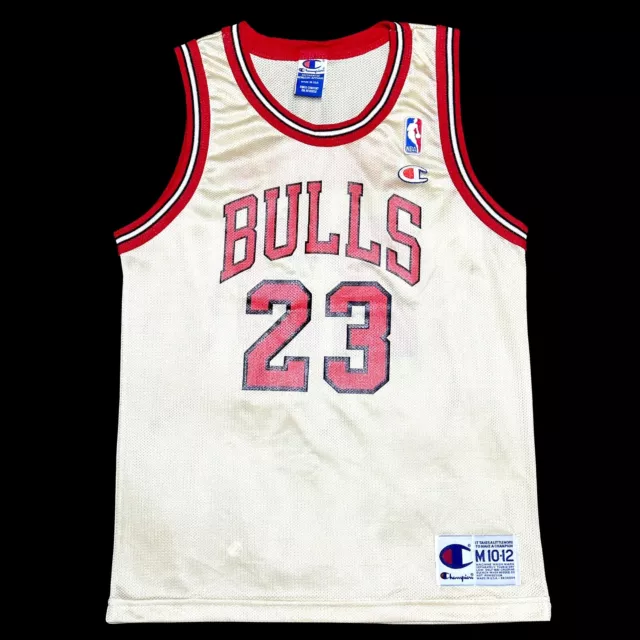 Rare Authentique Or Enfants Air Jordan Champion Bulls NBA Tricot Jersey Kobé M10