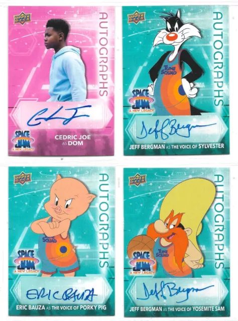 Space Jam - A New Legacy -  Autograph Relic Film Cel & Patch Card Selection NM