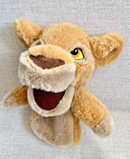 DISNEY SIMBA LION King Cub Hand Glove Puppet Soft Toy Plush Vintage 90s ...