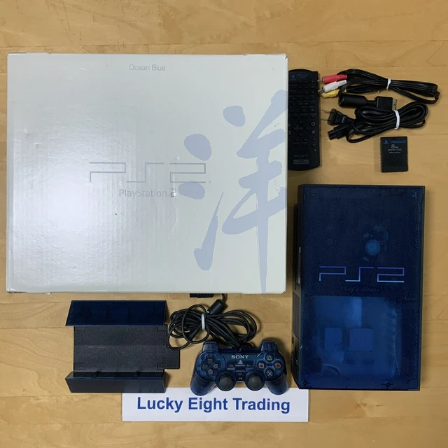 thumbnail image 2 of Sony PS2 SCPH-37000 Ocean Blue PlayStation 2 – NTSC-J, Tested, Great Condition 2 of 3