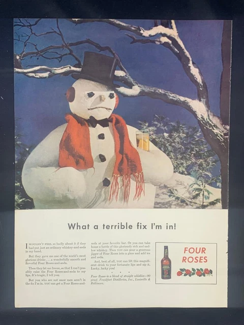 Magazine Ad* - 1942 - Four Roses Whiskey - World War II - (#3)