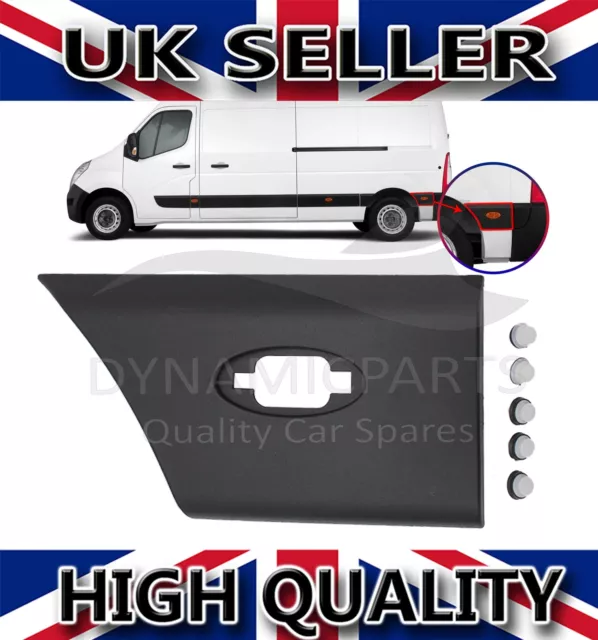 For Vauxhall Movano B Renault Master Rear Left Side Moulding Trim Strip Panel