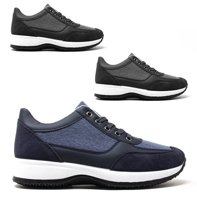 SCARPE DA UOMO Sneakers in Pelle Eleganti e Sportive Casual Blu 39 41 42 43  44 EUR 36,90 - PicClick IT