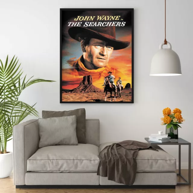 The Searchers Classic Movie Poster Wall Art  A4 - A1 John Wayne Western Film