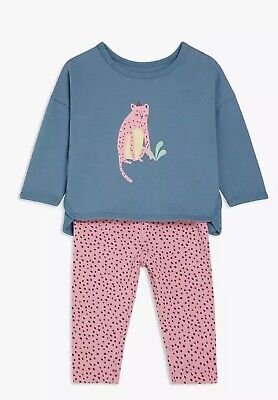 John Lewis splendido per neonate leopardo vestito 2 PEZZI età 6-9 mesi * BNWT *