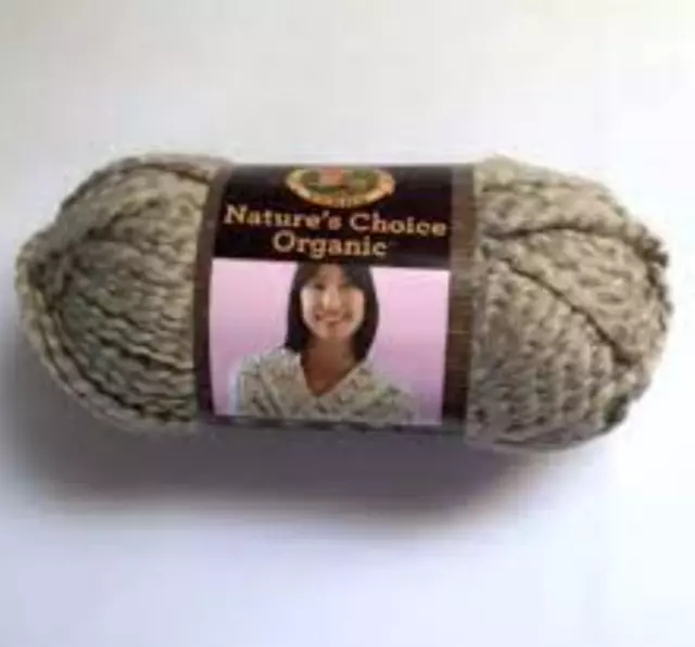 Lot of 4 - Lion Brand yarn Nature's Choice Organic Cotton blueberry knit  crochet