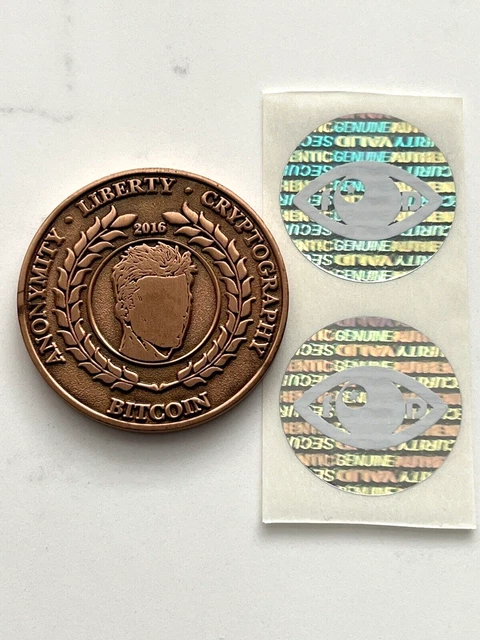 In Code We Trust 2017 BTC Crypto Collectors Coin Copper #51/100 Cold Storage BTC