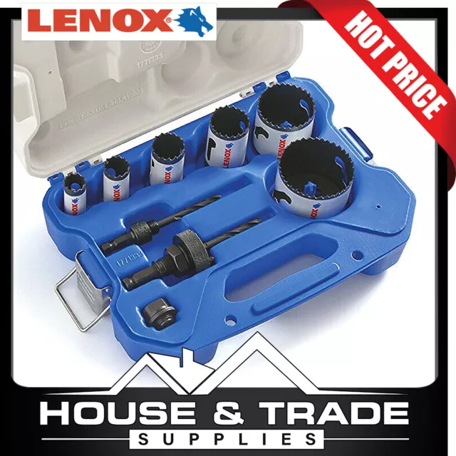 Lenox Tools Hole Saw Kit 9 Piece Electricians Speed Slot 30856C600L