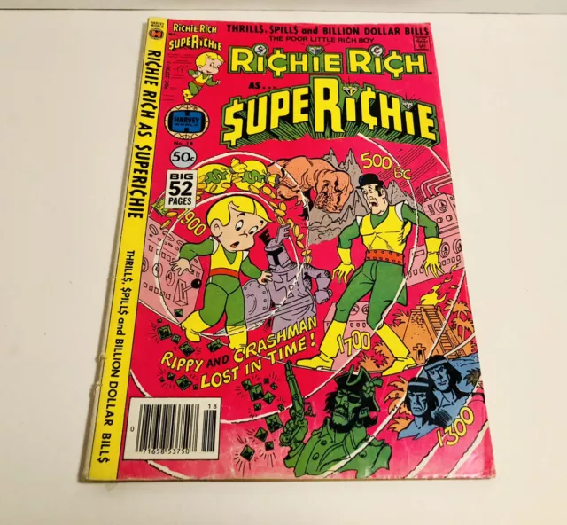 Richie Rich ￼Comic ￼Thrills spills and Billion dollar bills Bronze age of comics