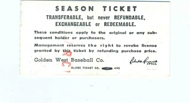 California Angels Anaheim Stadium Ticket 1969 Cleveland Indians Hoyt Wilhelm
