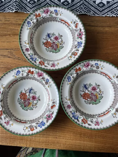 Vintage Spode Copeland Chinese Rose Small Dessert Bowls 6 1/2”