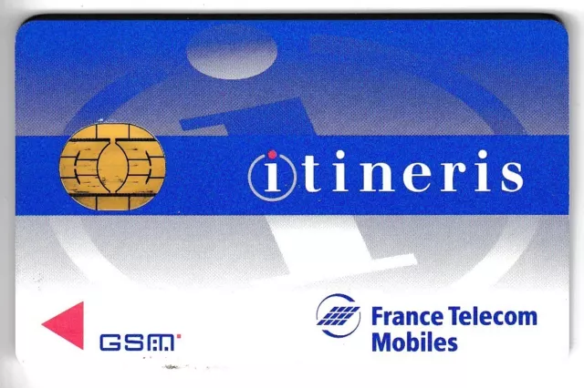 Telecarte Gsm Sim Collector .. France Itineris Solaic Ftm +N° Ut/Tbe Chip/Puce