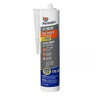 Permatex Pex27236 Optimum Grey Rtv 12 Oz Silicone Cartridge