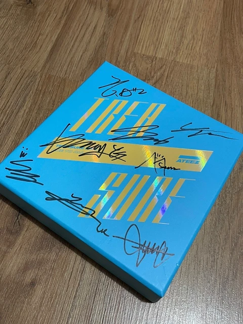 KPOP ATEEZ all member signed wave treasure ep. 3 album signed signiert.