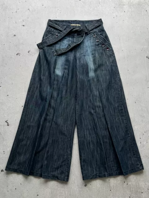 Vintage Wide Denim Pants Yohji Style Women's Size 38