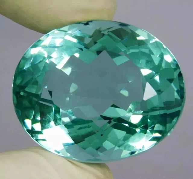 Aigue-marine Naturelle De 33.80 Carats - Qualité Santa Maria, Ovale, Certifiée AGL, Traitée à La Chaleur