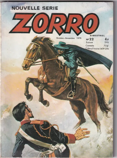 Zorro Nouvelle Serie  N°22. Editions De L'occident. 1979.
