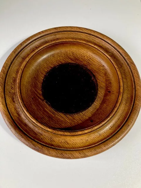 Antique Oak Turned Church Collection Plate