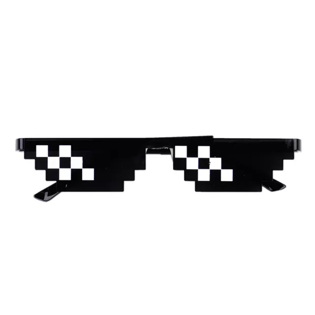 Black Unisex 8 Bit Pixel Deal It Sunglasses Thug Life Glasses Anime Spoof rt 2