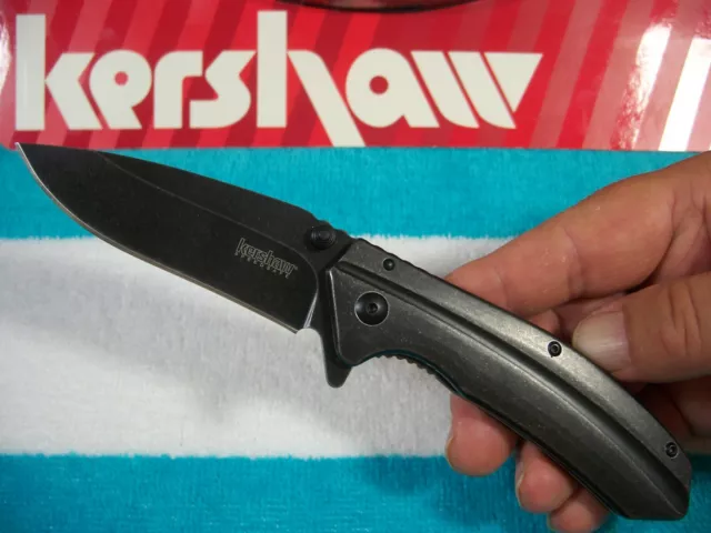 KERSHAW - FILTER Blackwash Spring Assist SPEEDSAFE "flipper" knife KAI 1306BW