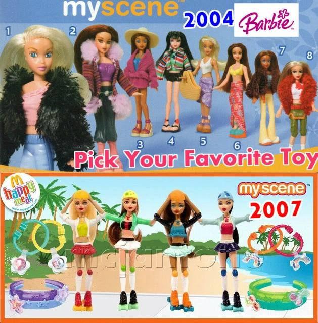 MIP MCDONALD S 2004 2007 BARBIE MY SCENE Doll CHELSEA Madison YOUR Toy CHOICE 4.00 PicClick