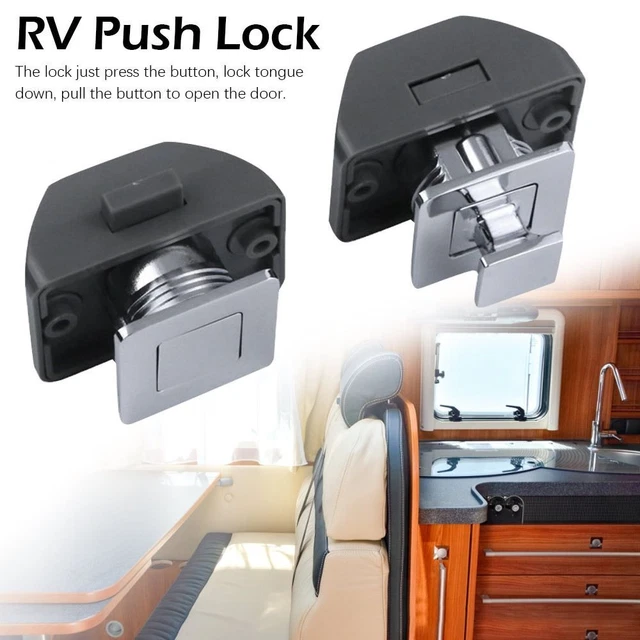 HARDWARE DRAWER Latch Boat Caravan Camper Car Button Lock RV