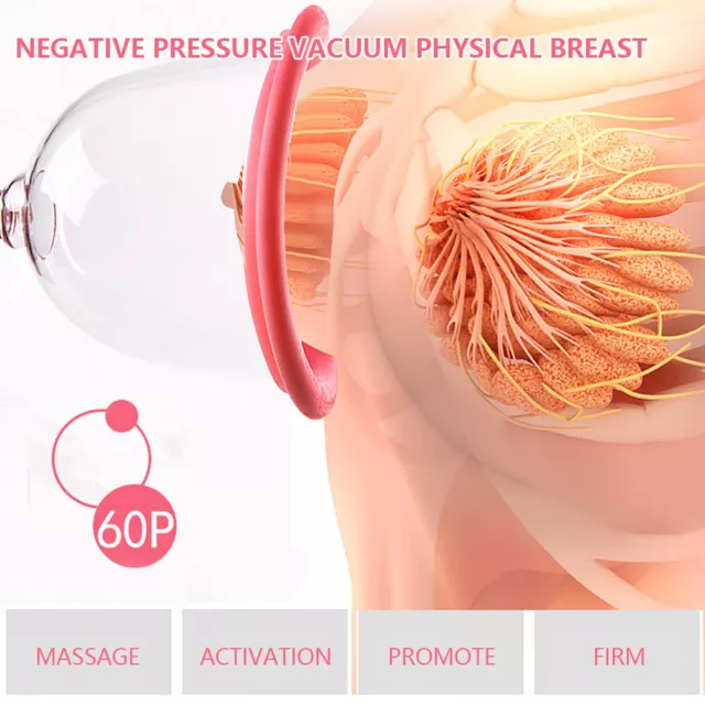 CD Cup Brust Vakuumpumpe Adjustable Breast Lifting Enlarging Enhancing Massage 2