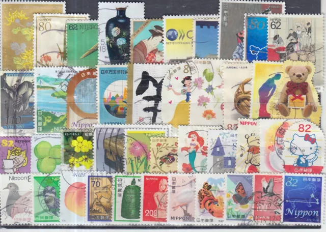Schönes Lot Briefmarken aus Japan gestempelt