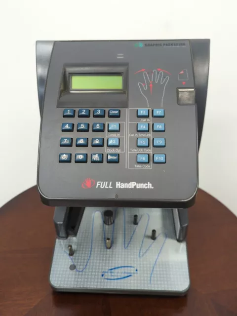 Hand Punch HP 4000-E Biometric Clock 3498 User Upgraded TCP/IP Ethernet