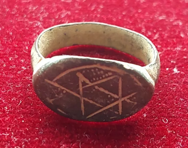 Ancient  bronze ring. Authentic, original.