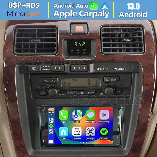 FOR 1996-2002 TOYOTA 4runner Apple Carplay Car Stereo Radio Android 13 Navi GPS