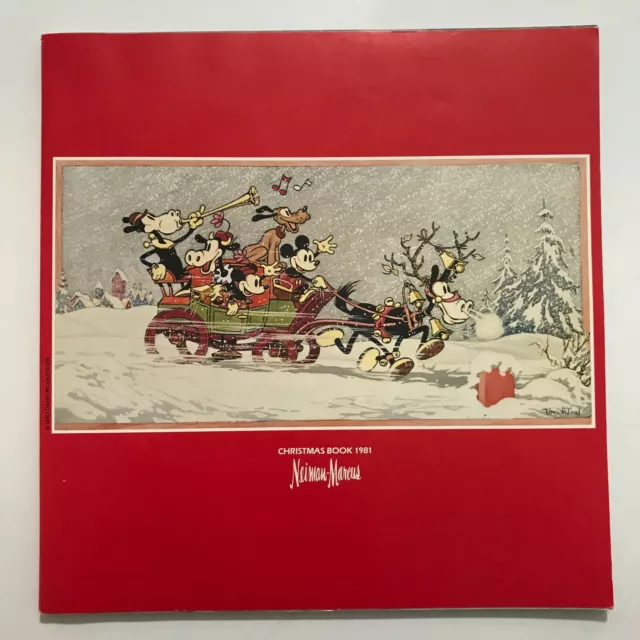 VTG 1981 NEIMAN MARCUS CHRISTMAS BOOK Catalog Mickey Mouse Luxury