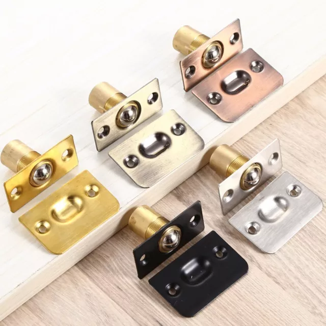 Durable Wooden Cabinet Door Beads Lock for Spring Closet Easy Access Latch