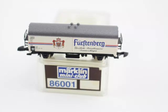 86001 Fürstenberg Vagone Trasporto Birra Märklin Mini-Club Scala Z Ovp + Top +