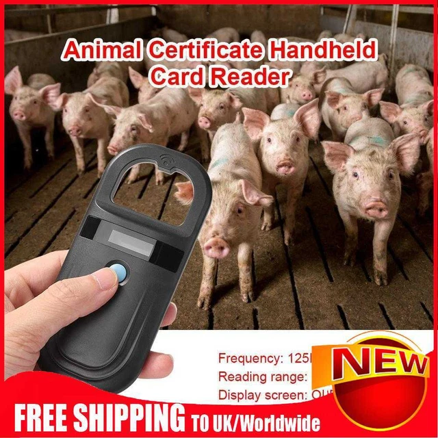 Lector de identificación de mascotas transpondedor de chips transpondedor USB escáner de tarjeta de identificación de mano