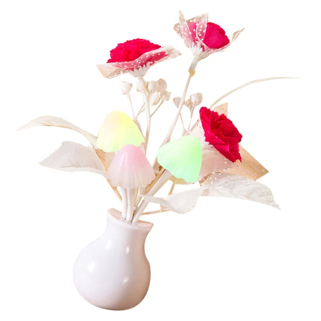 Plug-in Luce Notturna Fiore LED Piccolo Controllo Lampada Notturna