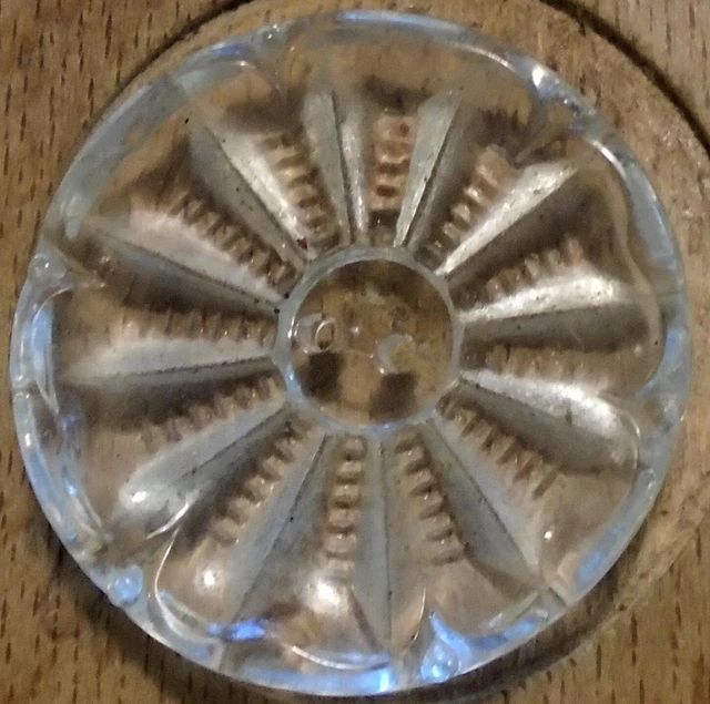 1 1/8 Etched Glass Button 141:6