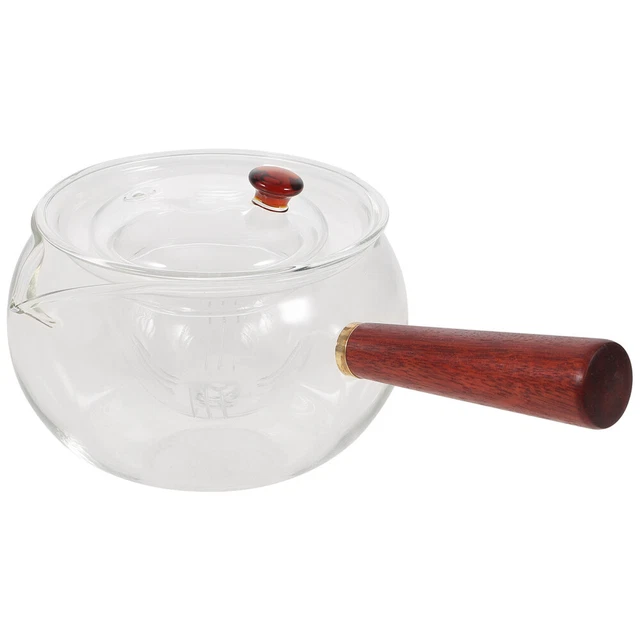 Tetera de vidrio para el hogar salón de té de kung fu olla de té para té suelto