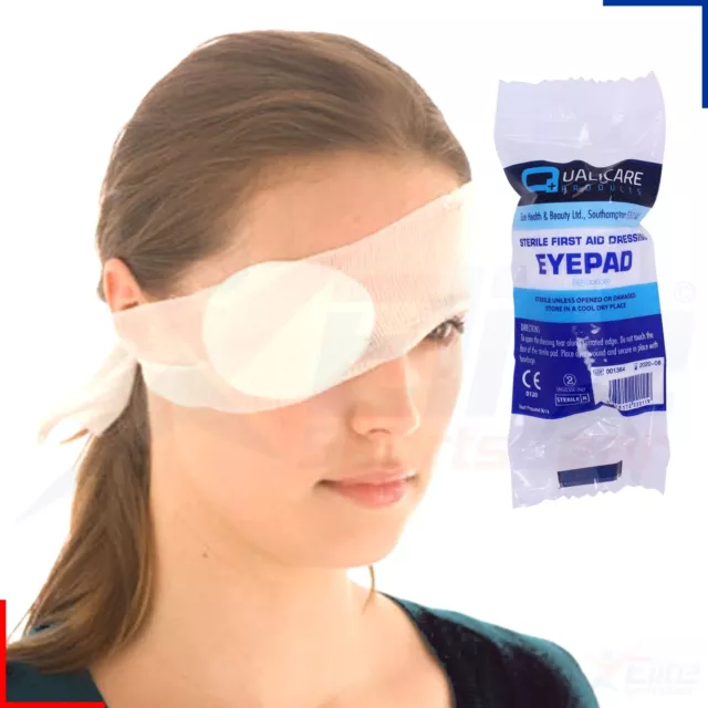Sterile Bandage Round Eye Patch Dressing Pad First Aid Kit HSE Refill Wound
