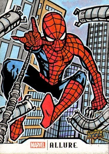 2022 Upper Deck Marvel Allure SPIDER-MAN 1/1 Sketch Card by Rich Hennemann