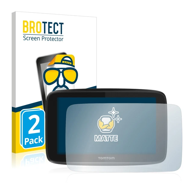 2x Antiriflesso Pellicola Protettiva Opaca per TomTom GO 5200 Protezione