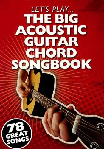 The Big Acoustic Guitar Chord Songbook by Various Book The Cheap Fast Free Post