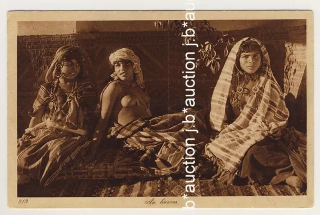 LEHNERT & LANDROCK #219: ARAB GIRLs * Vintage 1910s Ethnic Nude PC