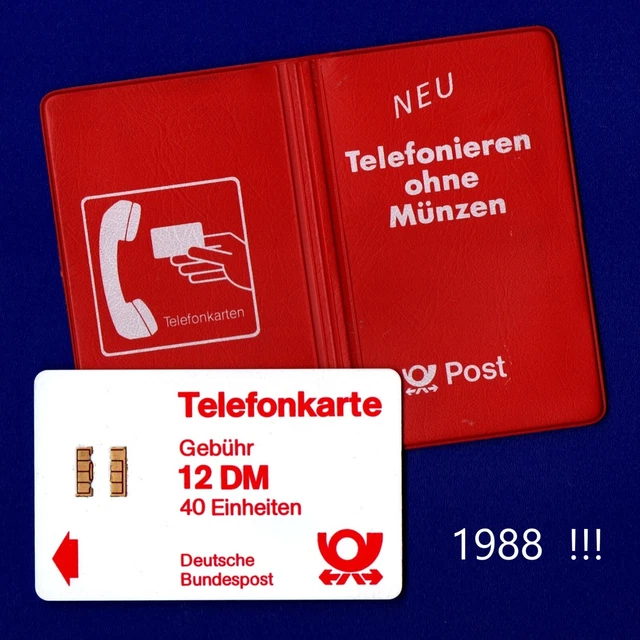 🙂 🙂 P I b 1988!! Punto di impianto R!! * SCHEDA TELEFONICA 5,70 DM saldo residuo + custodia